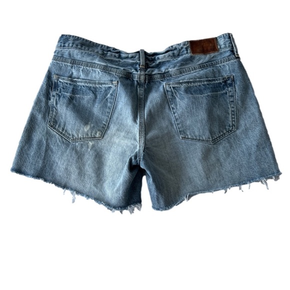 🌻4/$20 Madewell Distressed Bleached Cotton Jean Shorts Size 29 - Picture 2 of 16